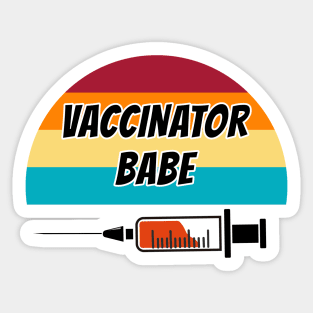 Vaccinator Babe Sticker